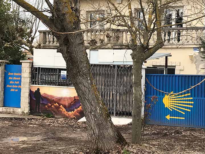 Pilgermuschel-Graffiti