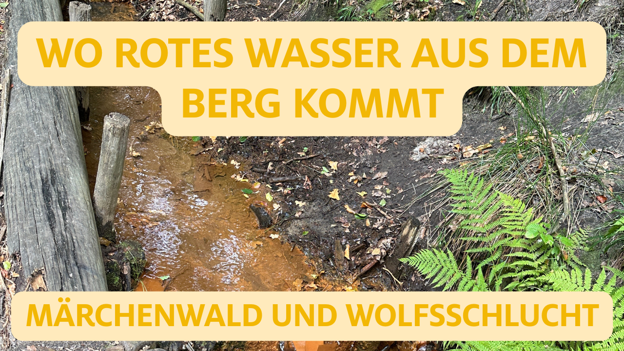 Wo rotes Wasser aus dem Berg kommt